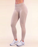 Brace Contour Legging Beige zijkant met contour langs de billen
