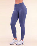 Brace Contour Legging Navy Blue zijkant met contour langs de billen
