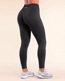 Brace Contour Legging Zwart achterkant met contour naad die de billen accentueert